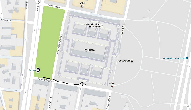 Plan Rathaus